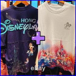 Hong Kong Disneyland 20th Anniversary Audlt Spirit Jersey+ T Shirt Set