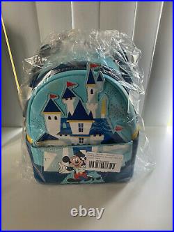 IN HAND Mickey Minnie Mouse Mini Backpack Loungefly Disneyland 65th Anniversary