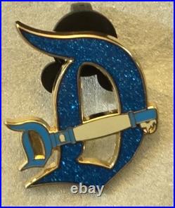 Key to Disneyland D Mystery Key To Disneyland 70th Gold Glitter Pin