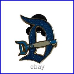 Key to Disneyland D Mystery Pin 70th Anniversary Gold Glitter Exclusive Key Pin