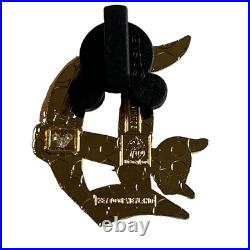 Key to Disneyland D Mystery Pin 70th Anniversary Gold Glitter Exclusive Key Pin