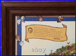 LARGE 2005 DISNEYLAND 50th ANNIVERSARY PARK MAP FRAMED DISNEY COLLECTIBLE LARGE 2005 DISNEYLAND 50th ANNIVERSARY PARK MAP FRAMED DISNEY COLLECTIBLE