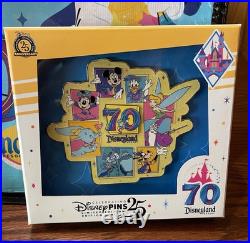 LE 1000 In Hand Disneyland 70th Anniversary Disney Celebrating 25 Pin Mickey