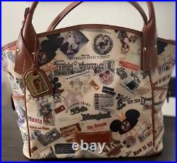 Large Dooney & Bourke Handbag Purse 55 Anniversary Disneyland 1955