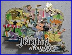Le 100 Super Jumbo Park Map Dateline Disneyland 55th Anniversary Pin