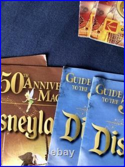 Lot of 25 Disneyland & California Adventure Guide Maps 50th Anniversary 2005