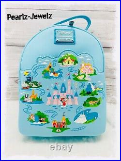 Loungefly Disneyland 65th Anniversary Convertible Mini Backpack BoxLunch NWT