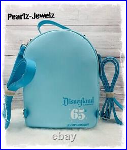 Loungefly Disneyland 65th Anniversary Convertible Mini Backpack BoxLunch NWT