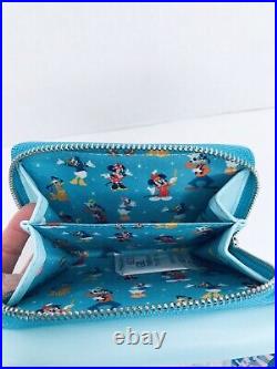 Loungefly Disneyland 65th Anniversary Convertible Mini Backpack & Zip Wallet NWT