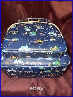 Loungefly Disneyland 65th Anniversary Disney Park Map Convertible Backpack New