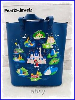 Loungefly Disneyland 65th Anniversary Tote Purse Crossbody Handbag BoxLunch NWT