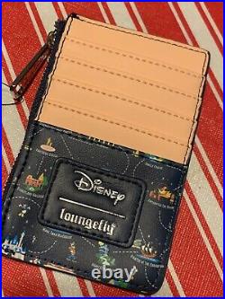 Loungefly Disneyland Map 65th Anniversary Convertible Backpack & Card Holder
