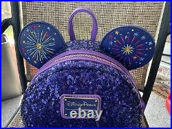 Loungefly New Disneyland Paris 30th Anniversary Mini Backpack with Matching Ears