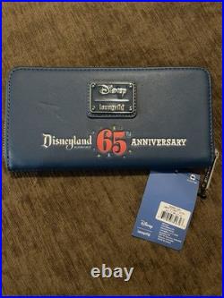 Loungelfy Disneyland 65th Anniversary Wallet Zip Around New with Tags