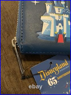 Loungelfy Disneyland 65th Anniversary Wallet Zip Around New with Tags