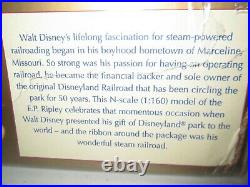 MIB Disneyland Railroad 50 Year anniversary N-Scale by Bachmann withE-Z track