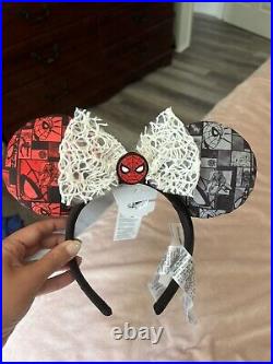 Marvel Spider Man Disneyland Mouse Ears 60th Anniversary By Ashley Eckstein RARE