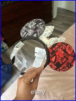 Marvel Spider Man Disneyland Mouse Ears 60th Anniversary By Ashley Eckstein RARE