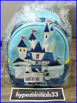 Mickey & Minnie Mouse Mini Backpack Disneyland 65th Anniversary In Hand