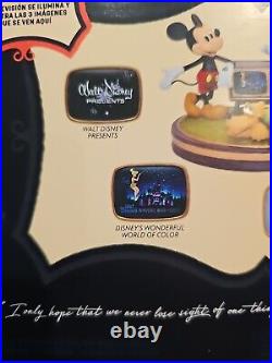 Mickey & Minnie With Pluto Light-up Television Figure Disney100 NEW Disneyland
