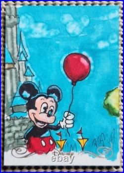 Mickey Mouse 2025 Topps Disneyland 70th Anniversary Sketch Card SP 1 in 3,330