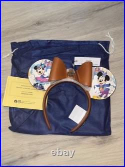 Mickey Mouse & Friends Dooney & Bourke Ear Headband-Disneyland 70th Anniversary