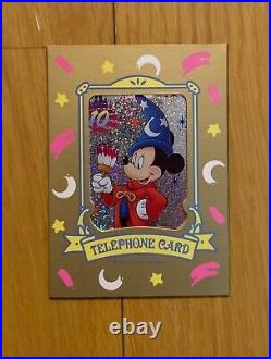 Mickey Mouse Tokyo Disneyland 10 years Anniversary Telephone Card Rare Mint