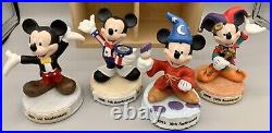 Mickey Mouse Tokyo Disneyland 15th Anniversary 4 Figure Set Limited Collect VNTG