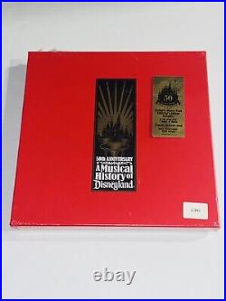 Musical History of Disneyland 50th Anniversary 6 CD Set Book Vinyl Album Sealed