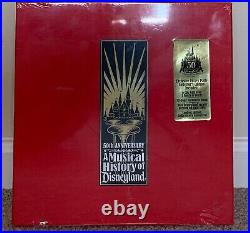 Musical History of Disneyland 50th Anniversary CD+Gold Vinyl Set Ltd First Ed