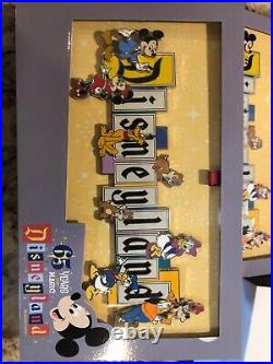 NEW DISNEYLAND 65th ANNIVERSARY MARQUEE LIMITED EDITION BOXED JUMBO PIN IN HAND