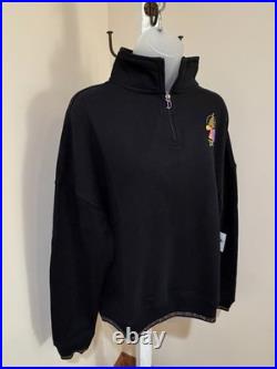 NEW DISNEYLAND 70th ANNIVERSARY ¼ ZIP PULLOVER IRIDESCENT SWEATSHIRT SIZE SMALL