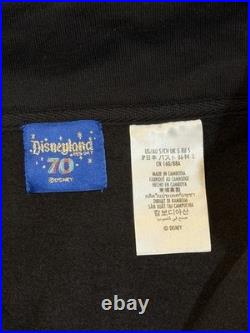 NEW DISNEYLAND 70th ANNIVERSARY ¼ ZIP PULLOVER IRIDESCENT SWEATSHIRT SIZE SMALL