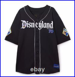 NEW Disney Parks Disneyland Resort 70th Anniversary Baseball Jersey Adult XXL