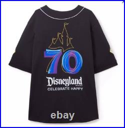 NEW Disney Parks Disneyland Resort 70th Anniversary Baseball Jersey Adult XXL