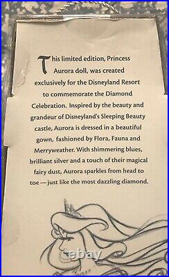 NEW Disneyland 60th Anniversary Aurora Doll 17 Limited LE 3000 Sleeping Beauty
