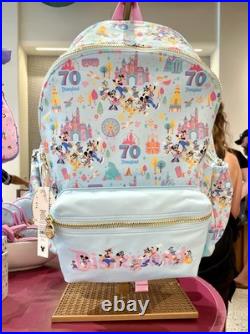 NEW Disneyland 70th Anniversary Backpack Stoney Clover Ln Pastel Mickey Minnie