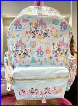 NEW Disneyland 70th Anniversary Backpack Stoney Clover Ln Pastel Mickey Minnie