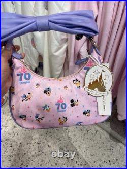 NEW Disneyland 70th Anniversary Stoney Clover Ln bag Pink Mickey Minnie Castle