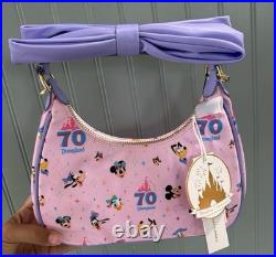 NEW Disneyland 70th Anniversary Stoney Clover Ln bag purple Bow Pink purse