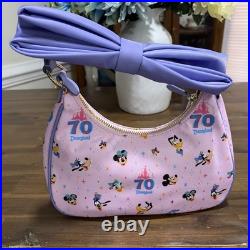 NEW Disneyland 70th Anniversary Stoney Clover Ln bag purple Bow Pink purse 2025 NEW Disneyland 70th Anniversary Stoney Clover Ln bag purple Bow Pink purse 2025