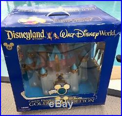 NEW Disneyland Golden 50th Anniversary Sleeping Beauty Castle playset FREE SHIP