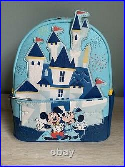 NEW Disneyland Park 65th Anniversary Loungefly Disney Mini Backpack IN HAND