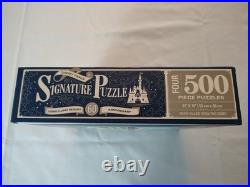 NEW SEALED Disney Signature Puzzle 60th Anniversary Disneyland Four Puzzles 500