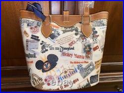 NWT Disney Dooney & Bourke Disneyland 55th Anniversary Bucket Tote Handbag