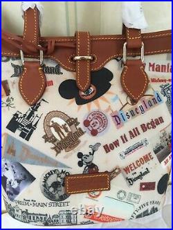 NWT Disney Dooney & Bourke Walt Disneyland Bucket 55th Anniversary Mickey Mouse