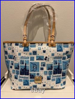 NWT! Disney Parks Dooney & Bourke Disneyland 60th Anniversary Large Tote Bag