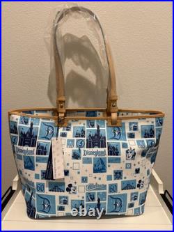 NWT! Disney Parks Dooney & Bourke Disneyland 60th Anniversary Large Tote Bag