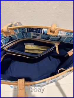 NWT! Disney Parks Dooney & Bourke Disneyland 60th Anniversary Large Tote Bag