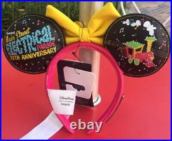 NWT Disney Parks Loungefly Main Street ELECTRICAL PARADE Ears & Backpack